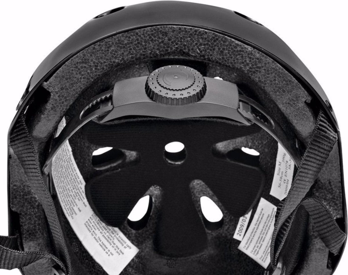 Roces – casque de skate agressif ce – protection contre les chocs à forte ventilation – noir – taille 54-56 cm (m)