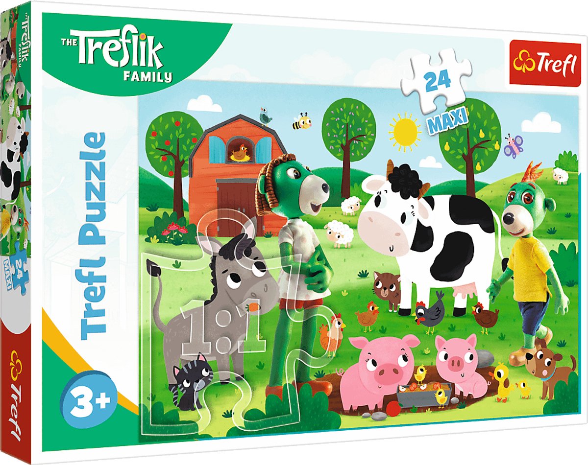 Puzzle Trefl - je ferme familiale 24 maxi morceaux de carton.