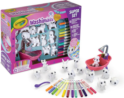 Crayola - washimals - forfait passe-temps - ensemble de jeu de luxe pour enfants