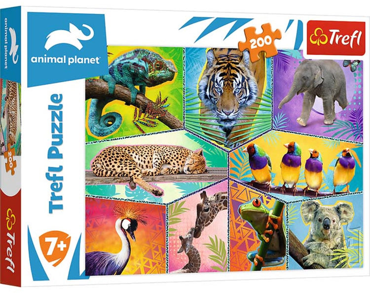 Trefl 200 - dans un monde exotique découverte de la planète animale