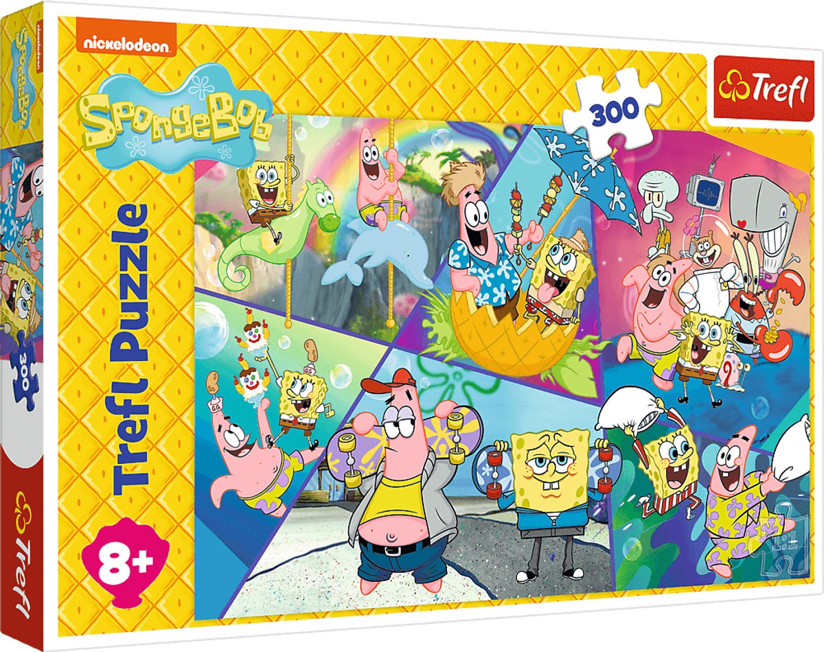 Trefl puzzle bob l'éponge bas de bikini - 300 pièces xl dessin animé.