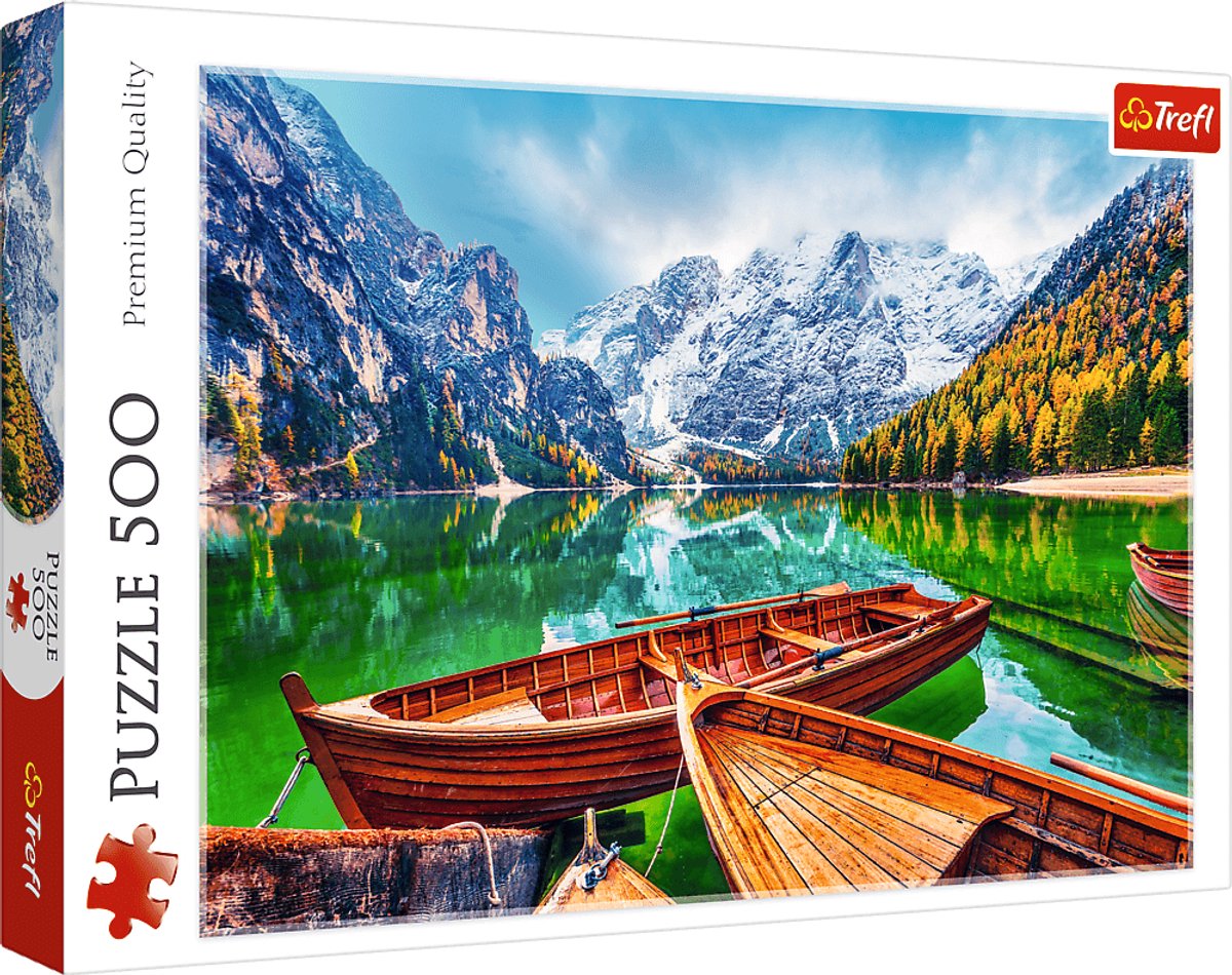 Trefl puzzle lac braies italie jeu de puzzle 500 pièces.