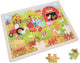 Ferme de puzzle Playwood en bois en bois