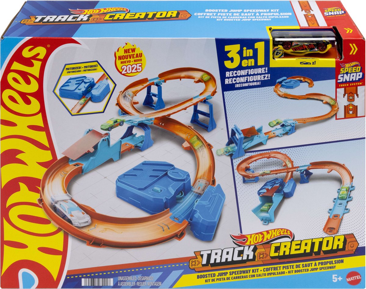 Hot Wheels jdb49, jeu de pistes de véhicule, 5 ans, en plastique, multicolore