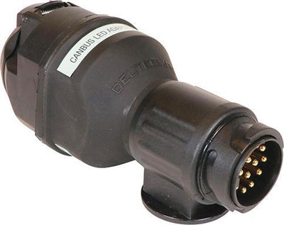 Adaptateur LED Can-Bus Carpoint – 13 à 7 broches – évite les messages d'erreur – Plug Play – pour porte-vélos sur remorque