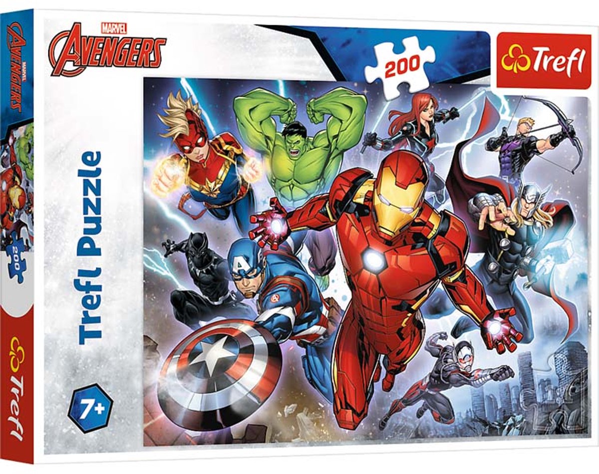 Puzzle Trefl - Avengers 200 pièces Marvel Super-héros.