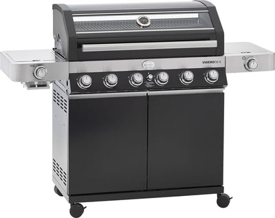 Barbecue Rösle - barbecue gaz videro g6-s vario 30 mbar - acier inoxydable - noir