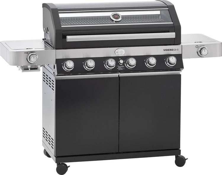 Barbecue Rösle - barbecue gaz videro g6-s vario 30 mbar - acier inoxydable - noir