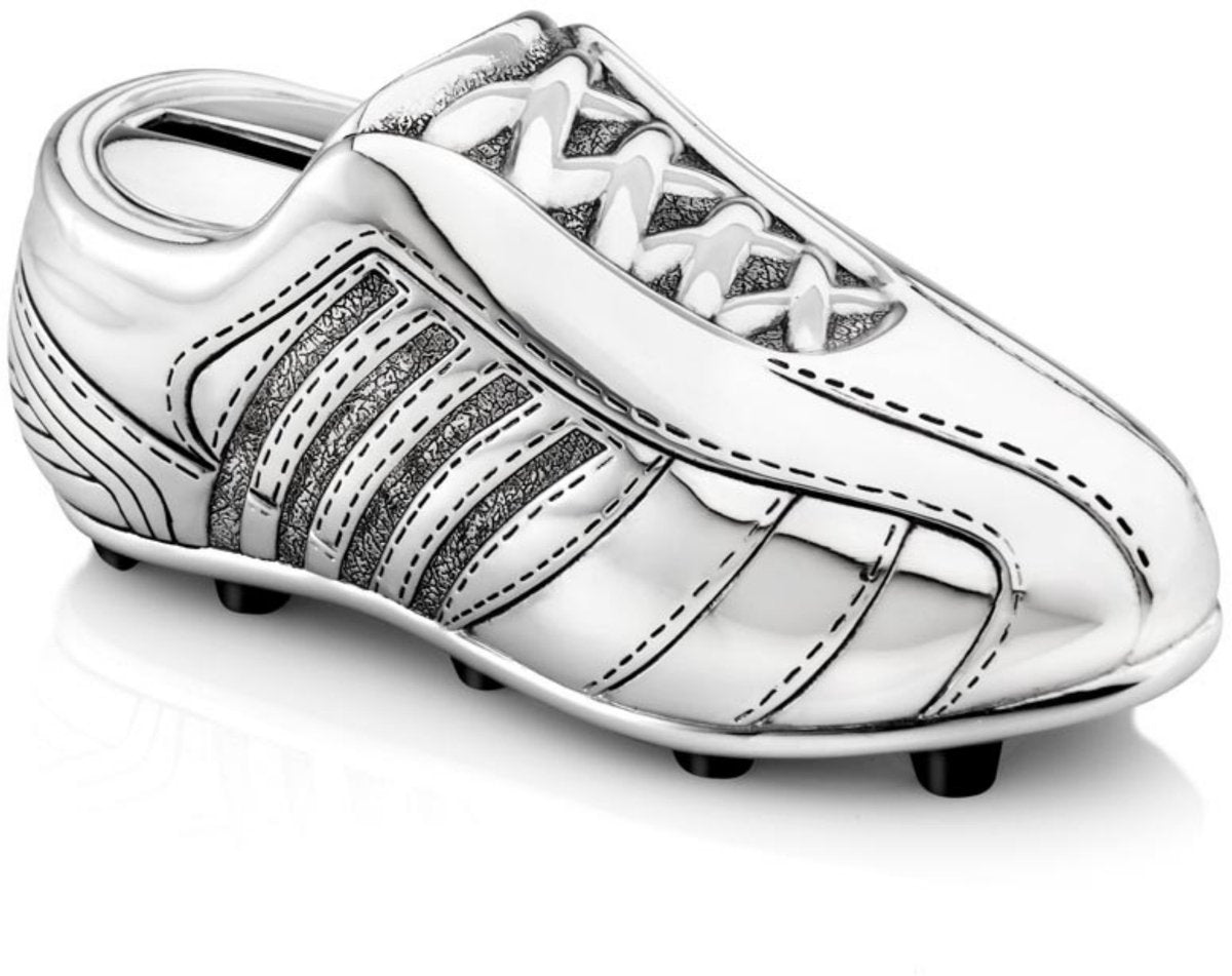 Zilverstad - Tirelire chaussure de football argentée