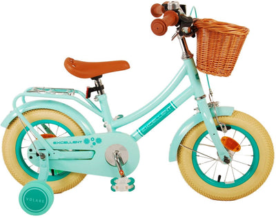 Vélo pour enfants Volare Excellent - Filles - 12 pouces - Vert
