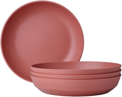 Assiette creuse Mepal silueta - 4 pièces - assiettes plates - mauve vif