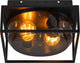 Plafonnier Enzo | griffin 2x e27 black smokey ip44 - 4803010