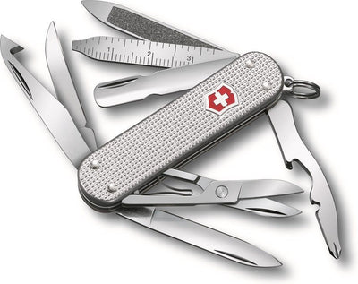 Couteau suisse Victorinox minichamp alox - 15 fonctions - argent