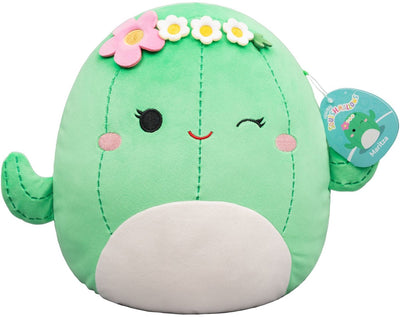 Squishmallows Jazwares - peluche moyenne (maritza - cactus avec couronne de fleurs) - peluche 30cm