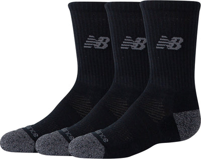 New Balance Youth Active Crew Chaussettes Lot de 3 chaussettes de sport unisexes - Noir