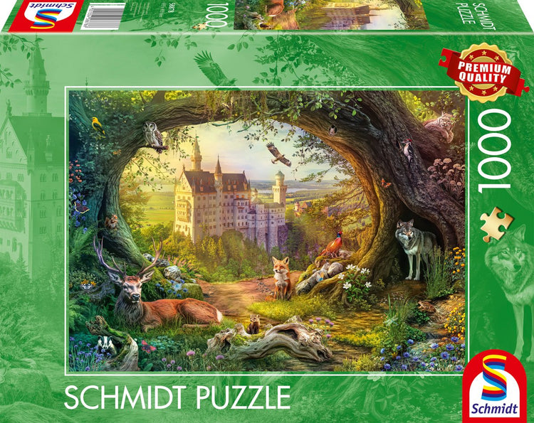 Schmidt - puzzle - Château de conte de fées dans les forêts enchanteresses - 1000 pièces - adultes - à partir de 12 ans