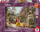 Schmidt - puzzle - disney, blanche neige, danse avec le prince - thomas kinkade studios - 1000 pièces - adultes - à partir de 12 ans