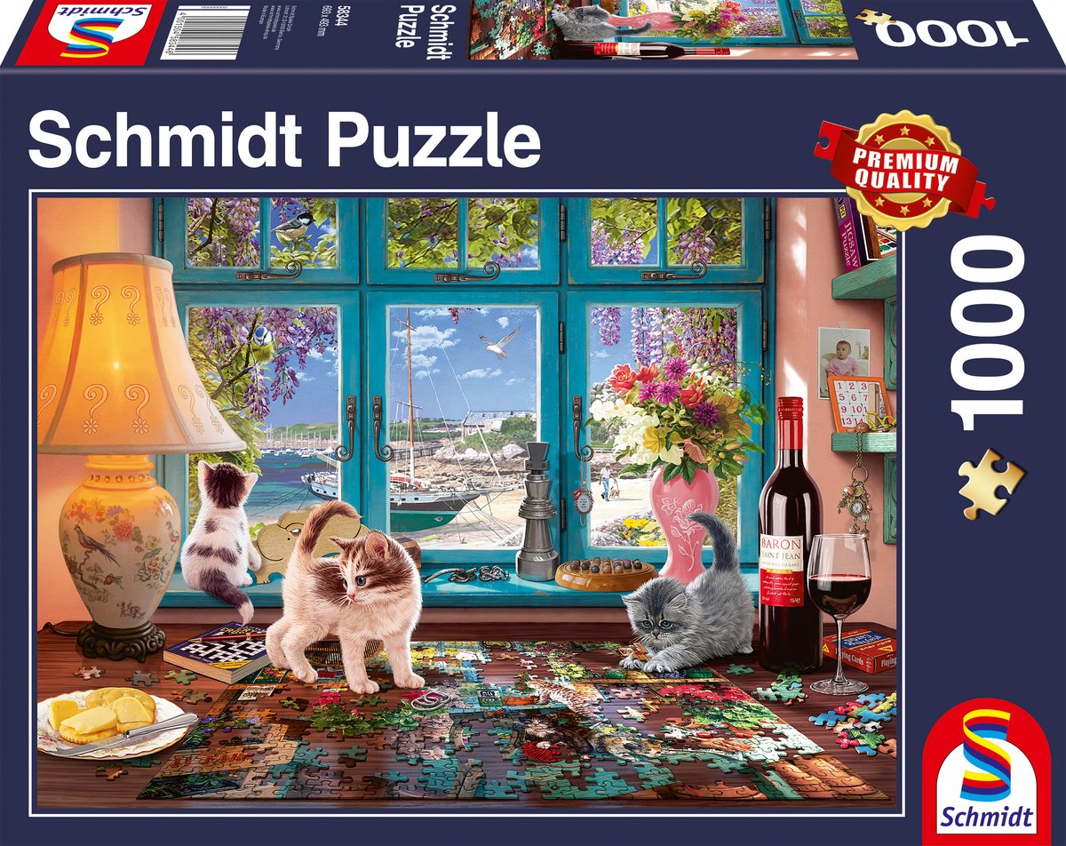 Schmidt - puzzle - à la table du puzzle - 1000 pièces - adultes - à partir de 12 ans