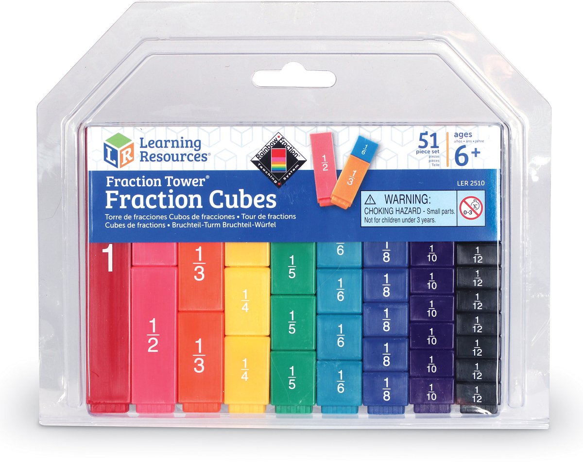 Tours de fractions de ressources d'apprentissage : pour comparer des fractions - 6+