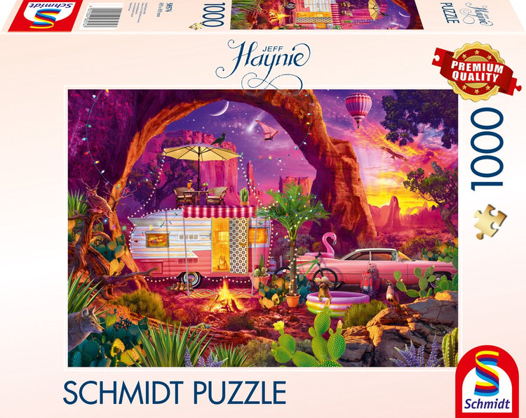 Schmidt - puzzle - Camping paradis dans le désert - Jeff Haynie - 1000 pièces - adultes - à partir de 12 ans