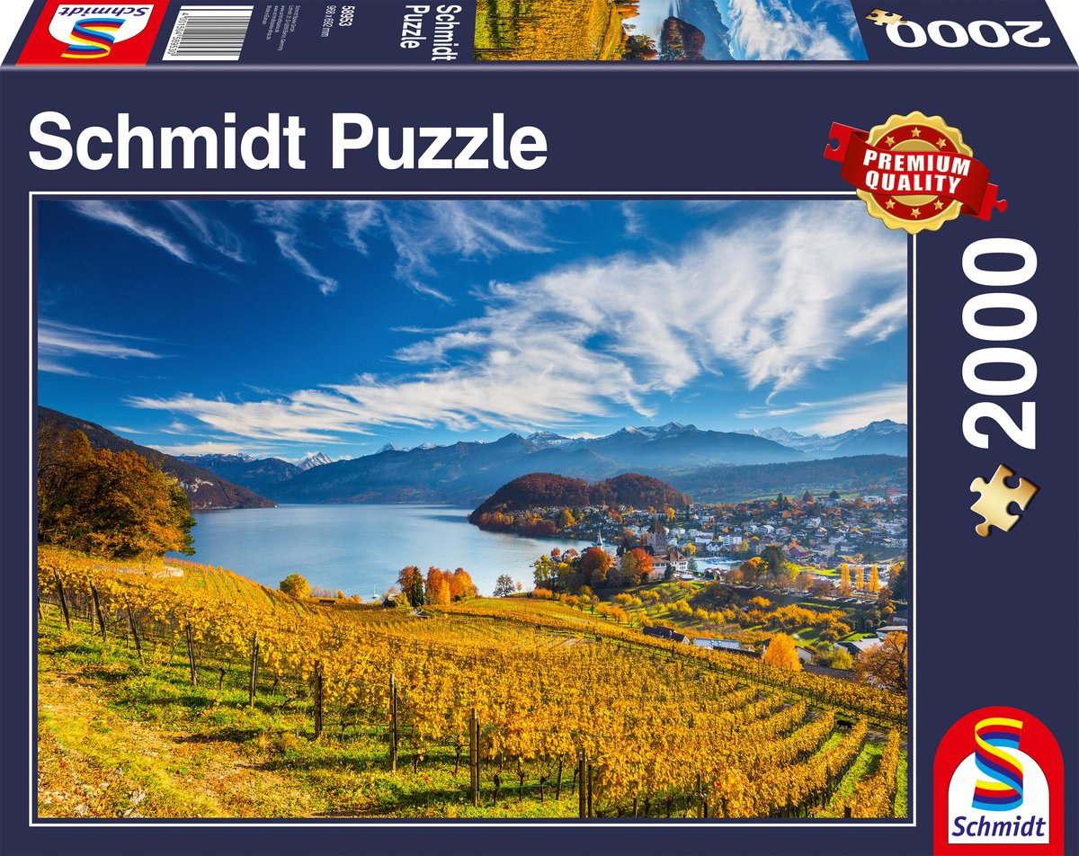 Schmidt - puzzle - vignobles - 2000 pièces - adultes - à partir de 14 ans