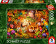 Schmidt - puzzle - fleurs, fourrure et plumes - 1000 pièces - adultes - à partir de 12 ans