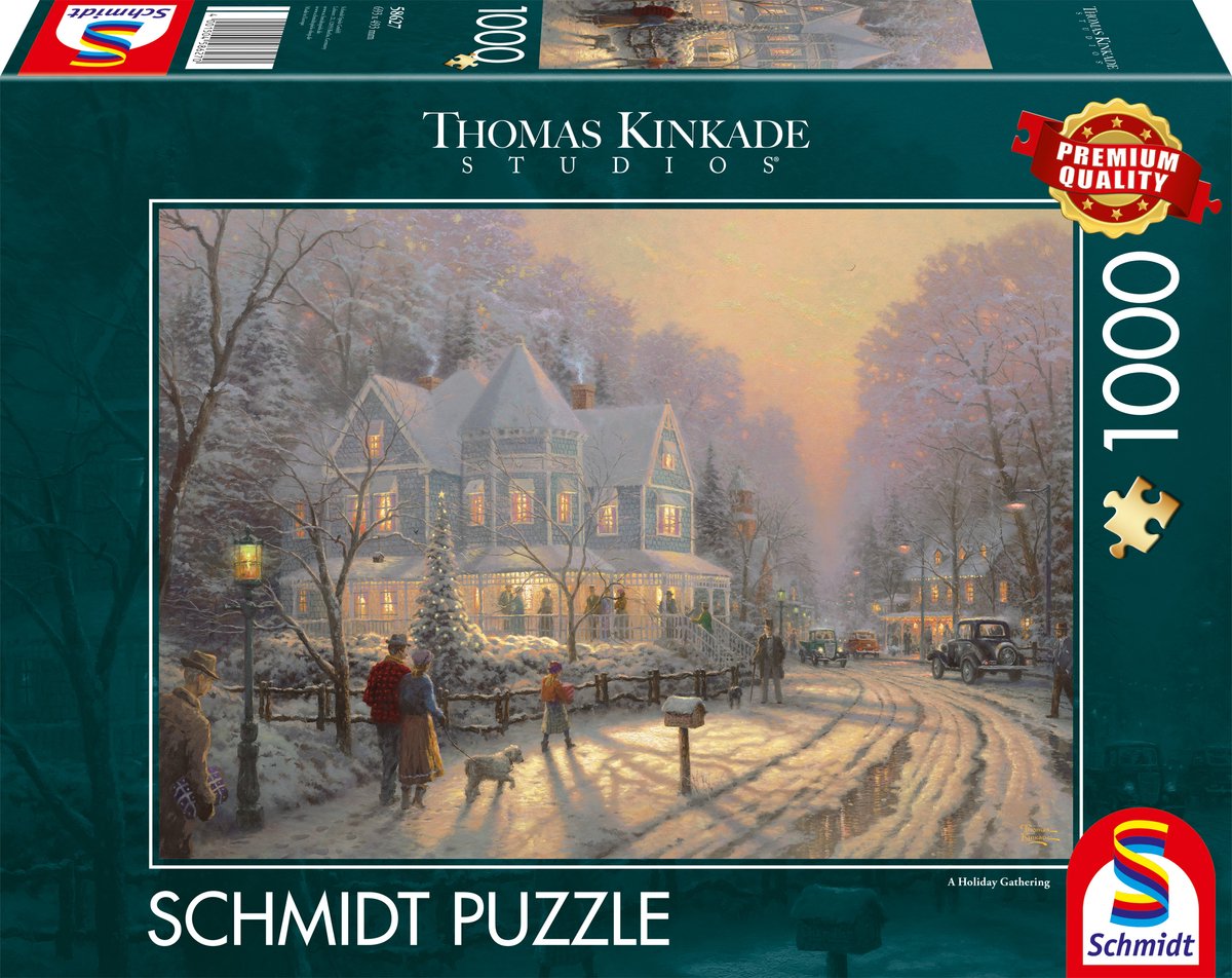 Schmidt - puzzle - Noël festif - Thomas Kinkade - 1000 pièces - adultes - à partir de 12 ans