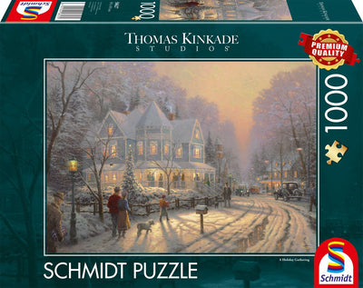 Schmidt - puzzle - Noël festif - Thomas Kinkade - 1000 pièces - adultes - à partir de 12 ans