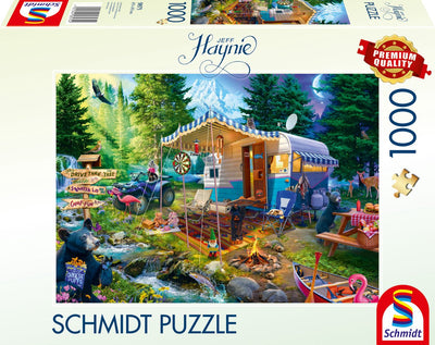 Schmidt - puzzle - avec la caravane dans les montagnes - Jeff Haynie - 1000 pièces - adultes - à partir de 12 ans