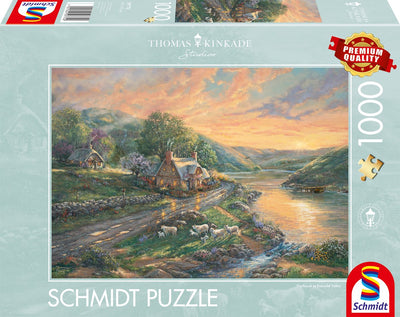 Schmidt - puzzle - Aube dans la vallée d'émeraude - Thomas Kinkade Studios - 1000 pièces - adultes - à partir de 12 ans