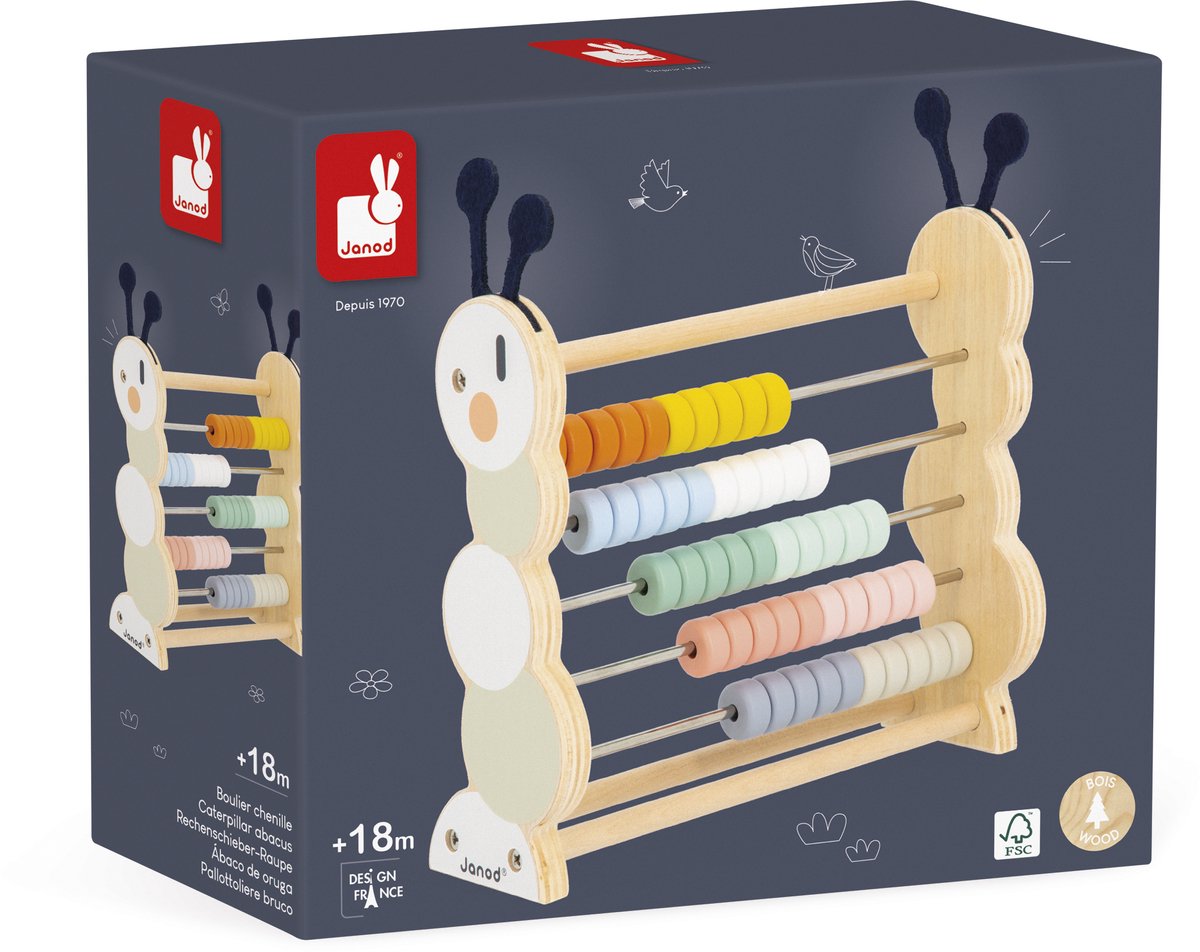 Janod - sweet cocoon - bouliers en bois - jeu éducatif