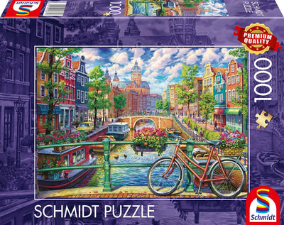 Puzzle Schmidt - Splendeur du canal d'Amsterdam - 1000 pcs.