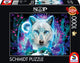 Schmidt - puzzle - loup arctique néon - brochet sheena - 1000 pièces - adultes - à partir de 12 ans