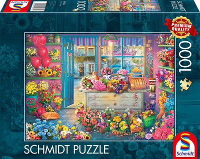 Schmidt - puzzle - magasin de fleurs coloré - 1000 pièces - adultes - à partir de 12 ans