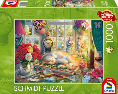 Schmidt - puzzle - puzzle avec chat - 1000 pièces - adultes - à partir de 12 ans