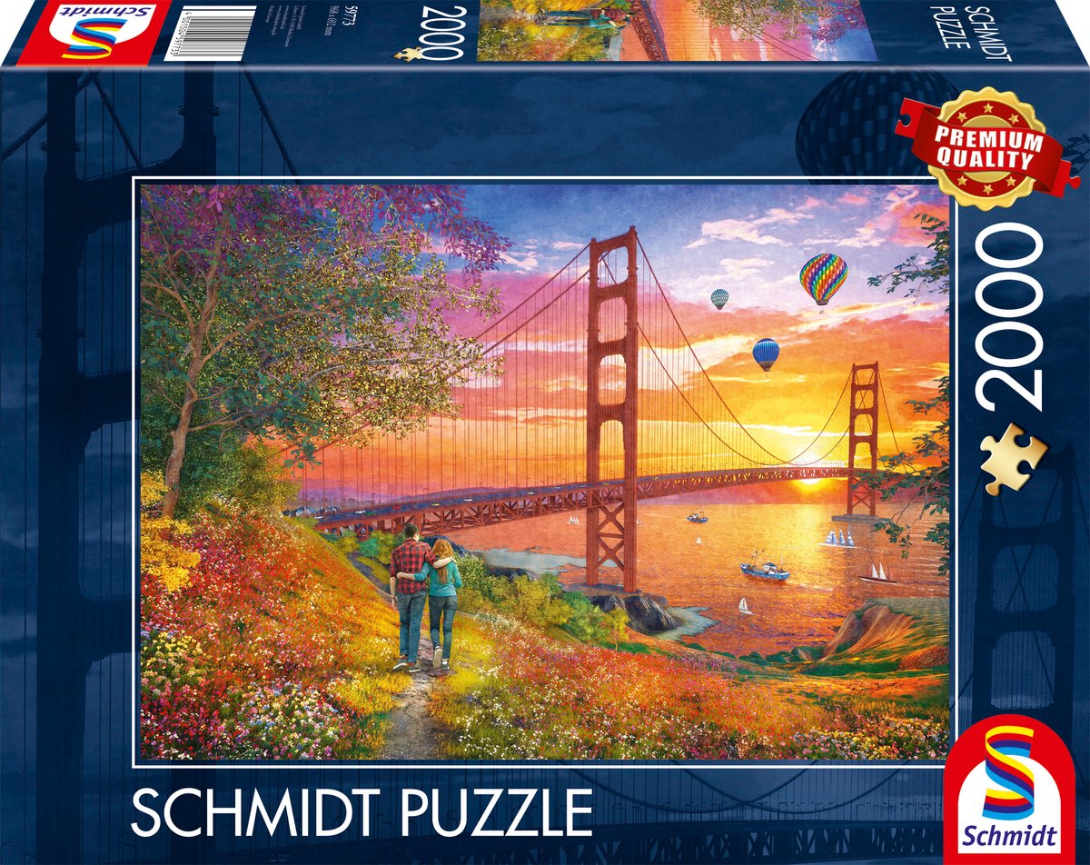 Schmidt - puzzle - Promenade jusqu'au Golden Gate Bridge - 2000 pièces - adultes - à partir de 14 ans