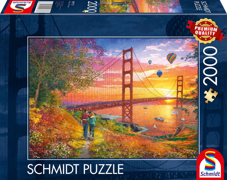 Schmidt - puzzle - Promenade jusqu'au Golden Gate Bridge - 2000 pièces - adultes - à partir de 14 ans