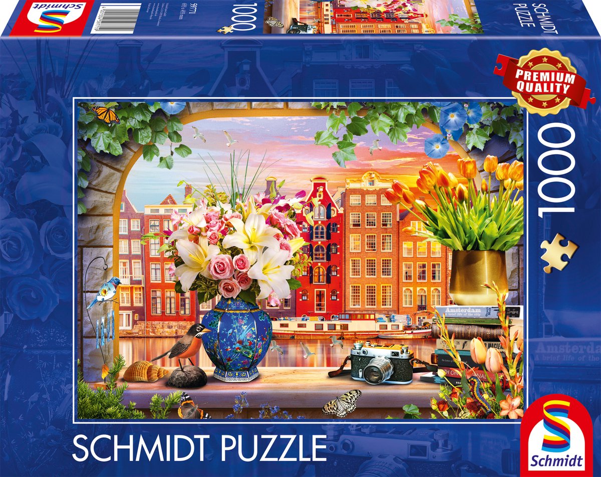 Schmidt - puzzle - visite d'Amsterdam - 1000 pièces - adultes - à partir de 12 ans