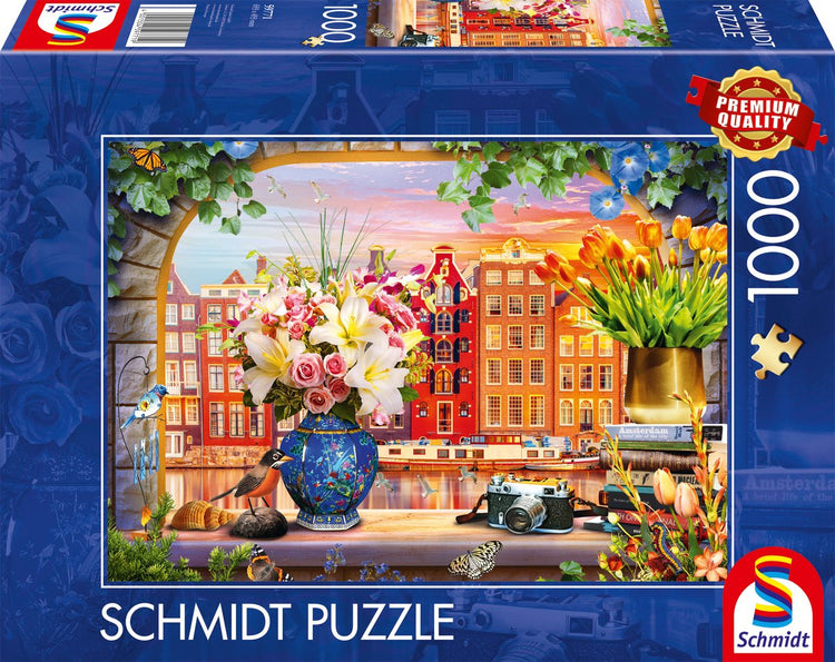 Schmidt - puzzle - visite d'Amsterdam - 1000 pièces - adultes - à partir de 12 ans