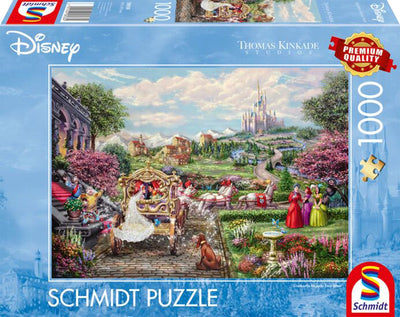 Puzzle 999games Schmidt - Thomas Kinkade Studios - Collection Disney Dreams - Cendrillon heureuse pour toujours - 1000 pièces