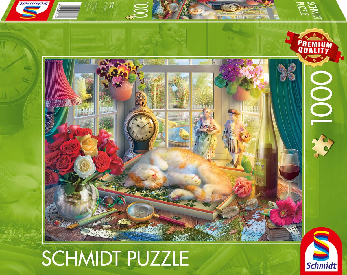 Schmidt - puzzle - puzzle avec chat - 1000 pièces - adultes - à partir de 12 ans