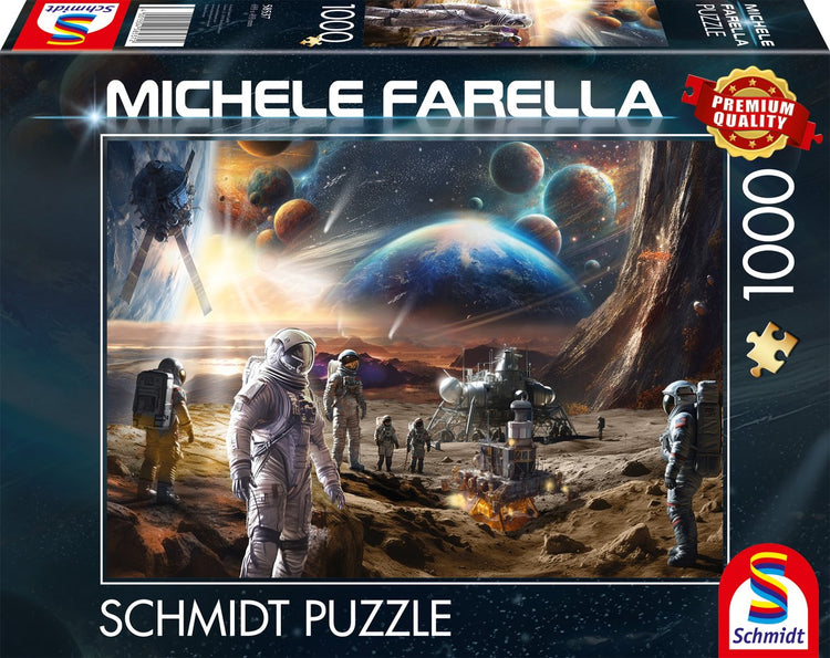 Schmidt - puzzle - mondes infinis, missions spatiales - michele farella - 1000 pièces - adultes - à partir de 12 ans