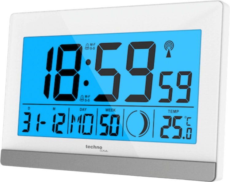 Réveil radio-piloté Technoline - date - température conditions météo - fonction réveil - ws 8056