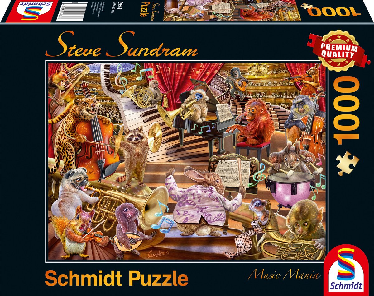 Manie musicale de Schmidt, 1000 pièces - puzzle - 12+
