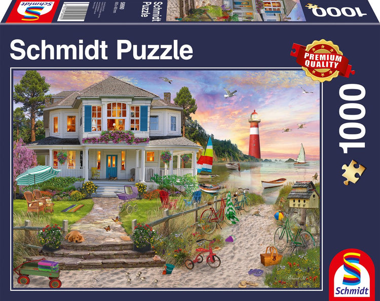 Schmidt - puzzle - la maison de plage - 1000 pièces - adultes - à partir de 12 ans