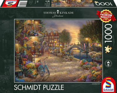 Schmidt puzzle canal à Amsterdam - 1000 pièces - Thomas Kinkade - 59917