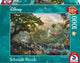 Schmidt - puzzle - disney, le livre de la jungle - thomas kinkade studios - 1000 pièces - adultes - à partir de 12 ans