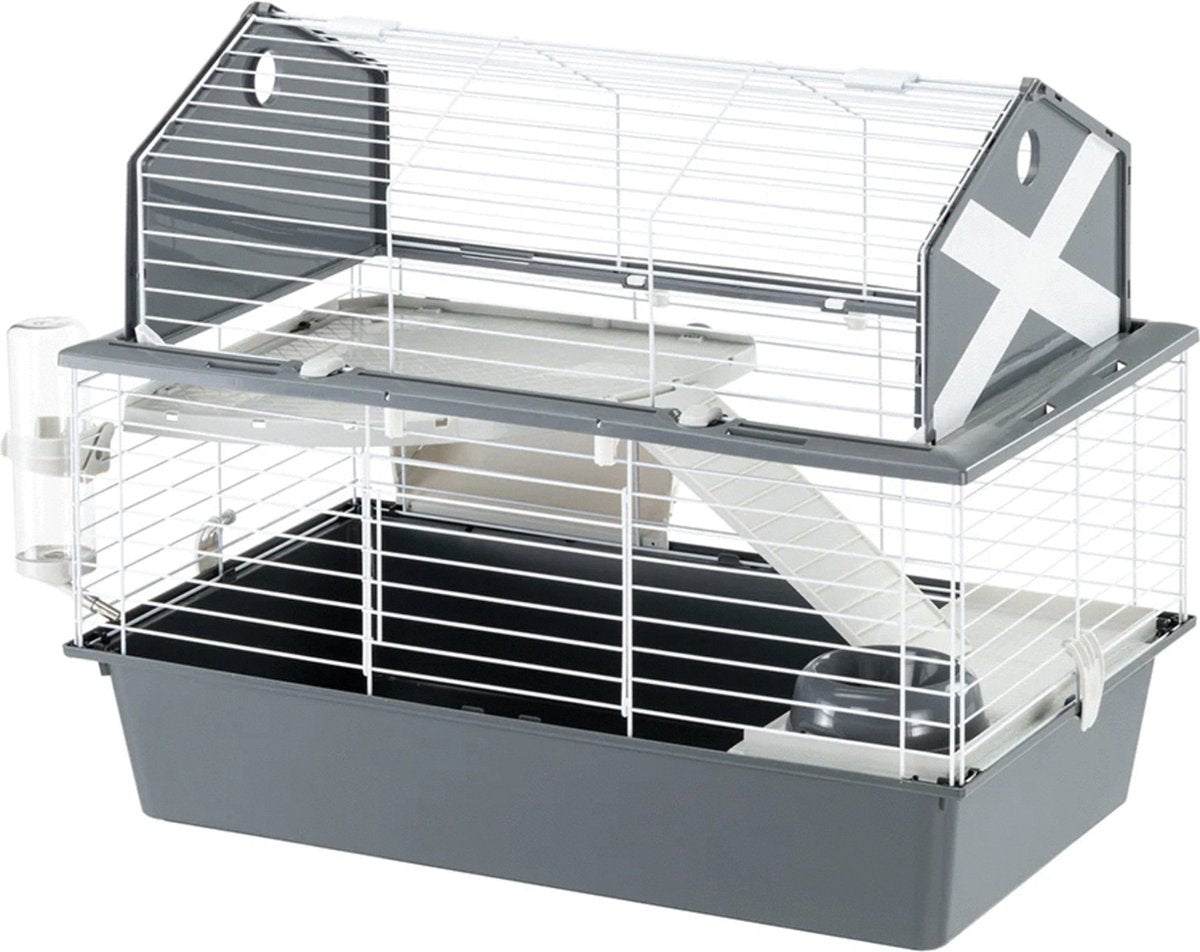 Ferplast Rabbit Hutch Barn 80 78x48x65 cm rouge