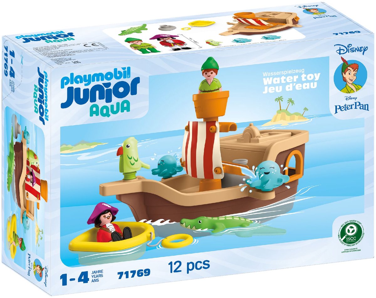 Playmobil Junior Disney : Le bateau pirate éclaboussant de Peter Pan 71769