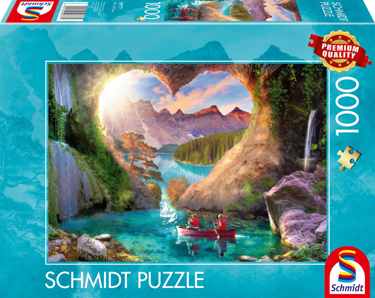 Schmidt - puzzle - vue avec coeur - 1000 pièces - adultes - à partir de 12 ans